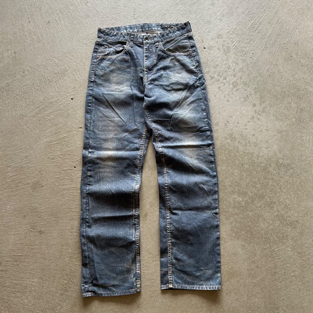 rag & bone Men’s Straight Jeans - Dark Blue with Fading